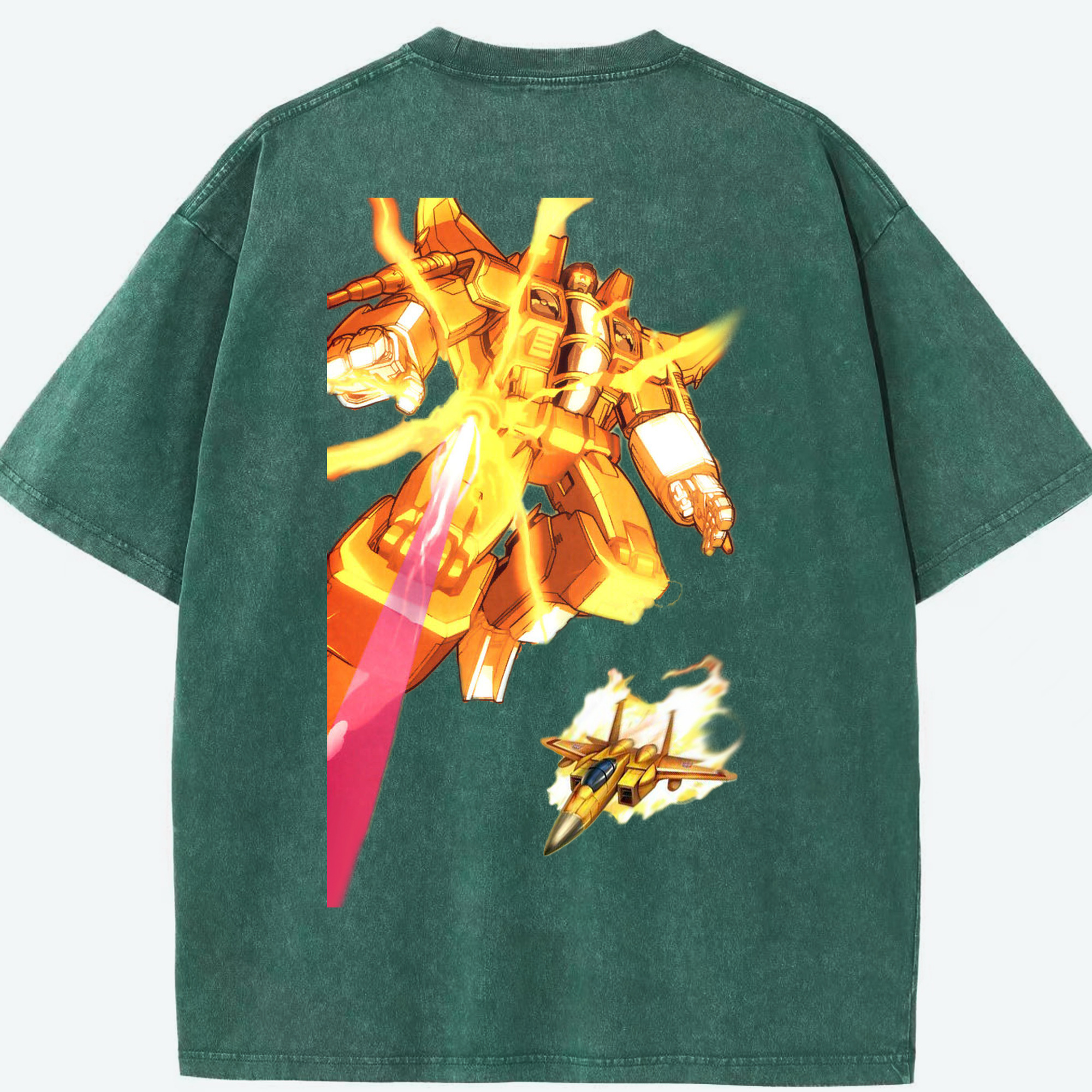 （画像用）  綿100% ヴィンテージ風 半袖Tシャツ（背面プリント）